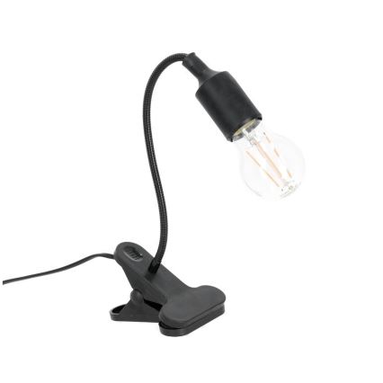 Fleksibilna stona lampa sa štipaljkom CLIP 1xE27/30W/230V crno