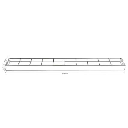Fluorescentna lampa T8 2xG13/18W/230V 120 cm crno