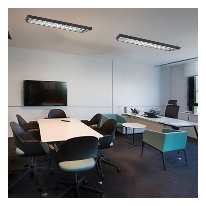 Fluorescentna lampa T8 2xG13/18W/230V 120 cm crno