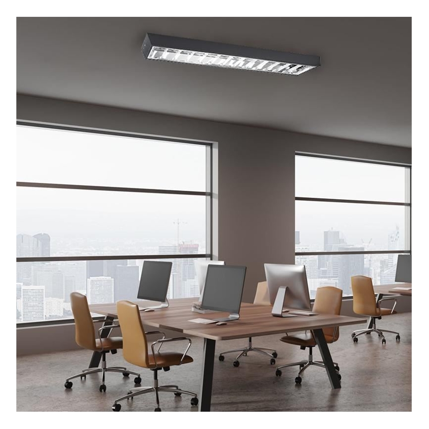 Fluorescentna svetiljka T8 2xG13/18W/230V 120 cm crna