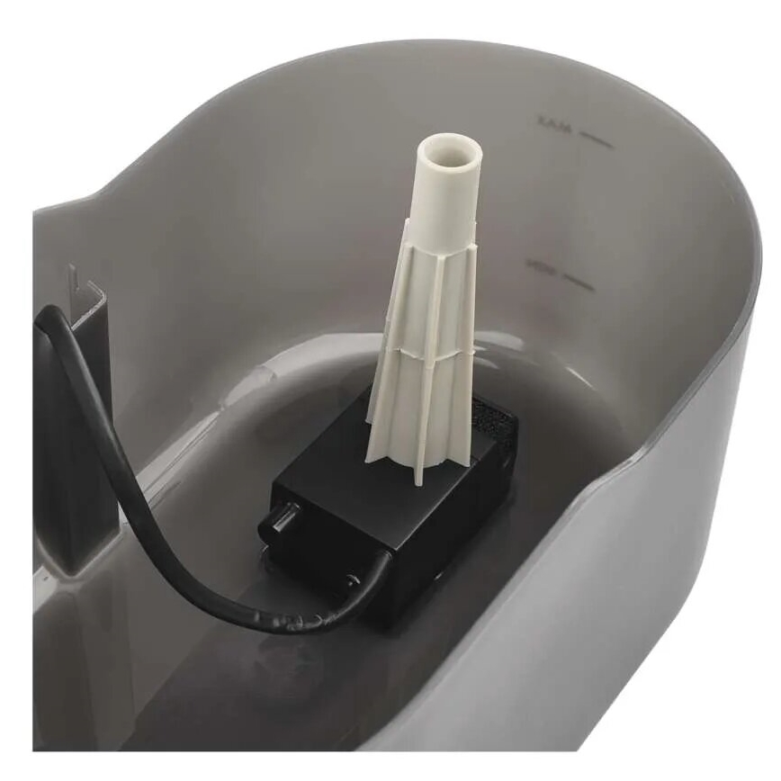 Fontana za kućne ljubimce 2,6 l/5V sivo