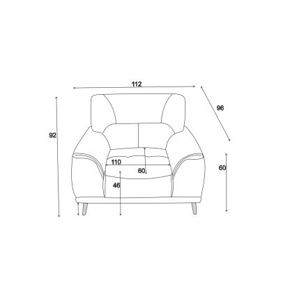 Fotelja LIVORNO bež