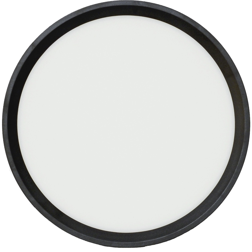 Fulgur 41811 - LED Plafonjera NOMY LED/18W/230V 3000/4000/6000K IP40 pr. 23 cm crno