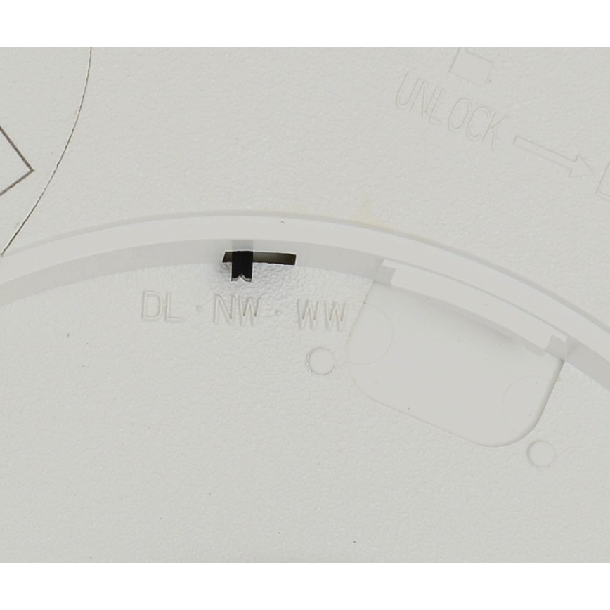 Fulgur 42361 - LED Plafonjera NOMY LED/24W/230V 3000/4000/6000K IP40 pr. 30 cm bela