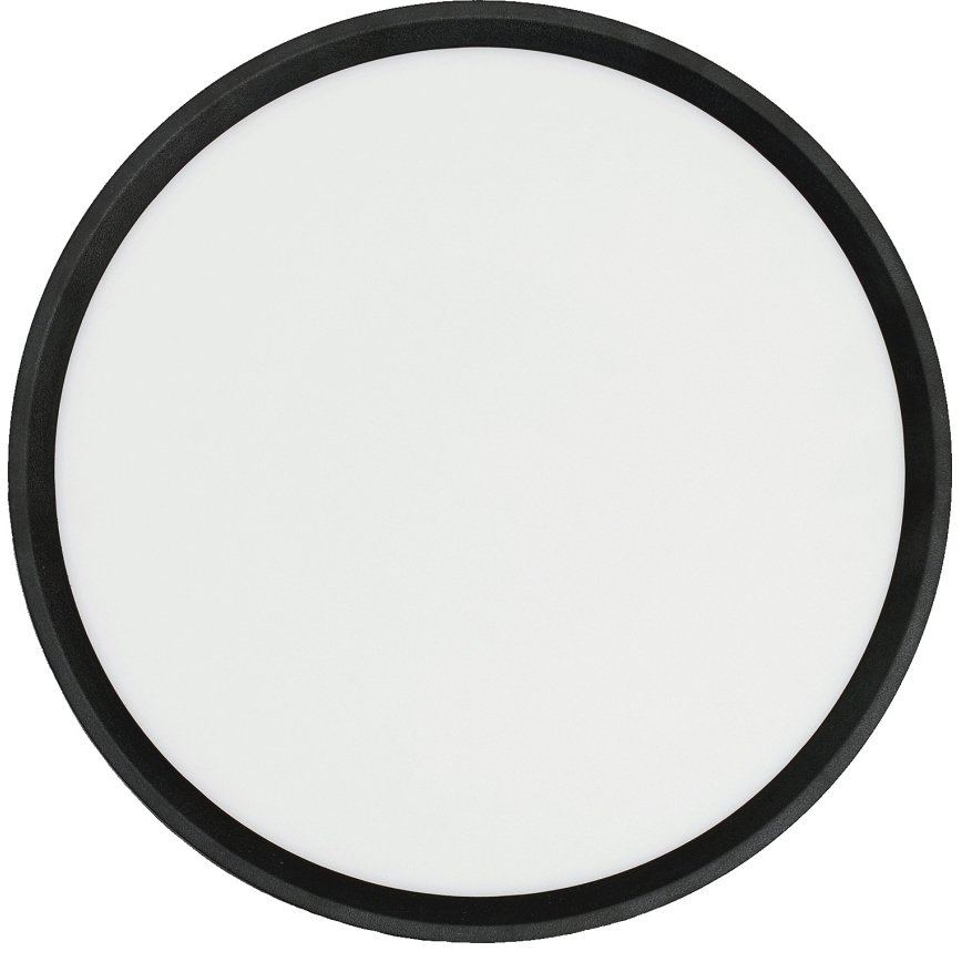 Fulgur 42362 - LED Plafonjera NOMY LED/24W/230V 3000/4000/6000K IP40 pr. 30 cm crno