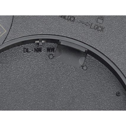 Fulgur 42362 - LED Plafonjera NOMY LED/24W/230V 3000/4000/6000K IP40 pr. 30 cm crno