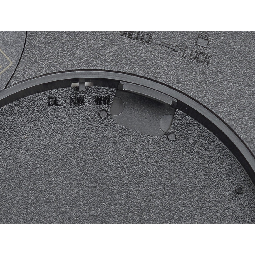 Fulgur 42362 - LED Plafonjera NOMY LED/24W/230V 3000/4000/6000K IP40 pr. 30 cm crno
