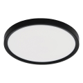 Fulgur 42362 - LED stropno svetlo NOMY LED/24W/230V 3000/4000/6000K IP40 prečnik 30 cm crna
