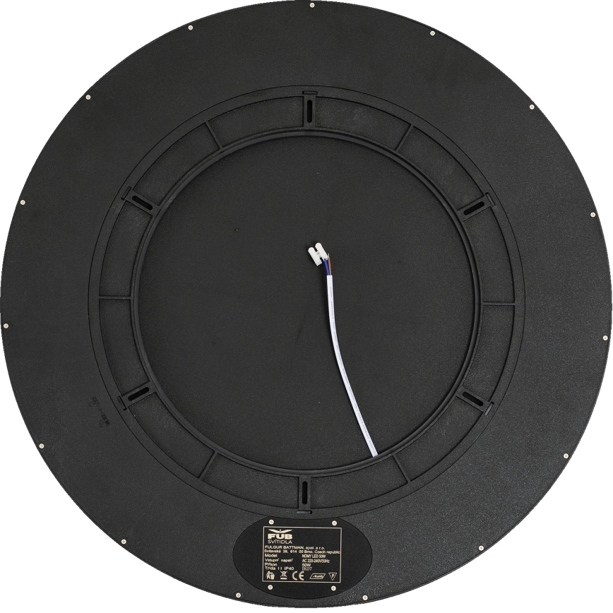 Fulgur 42366 - LED Plafonjera NOMY LED/50W/230V 3000/4000/6000K IP40 pr. 60 cm crno