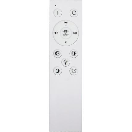 Fulgur s-43042 - LED prigušiva stropna svetiljka NOMY-RC LED/50W/230V, 3000/4000/6500K, prečnika 60 cm, IP40, crna + daljinski upravljač