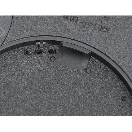 Fulgur sa-42585 - LED Plafonjera sa senzorom pokreta NOMY-S LED/18W/230V 3000/4000/6000K IP40 pr. 23 cm crno
