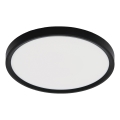 Fulgur sa-42587 - LED Plafonjera sa senzorom pokreta NOMY-S LED/24W/230V 3000/4000/6000K IP40 pr. 30 cm crno