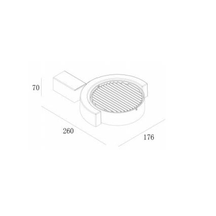 Gardino LX1241A - LED Spoljna zidna lampa MARGHERITA LED/15W/230V IP54