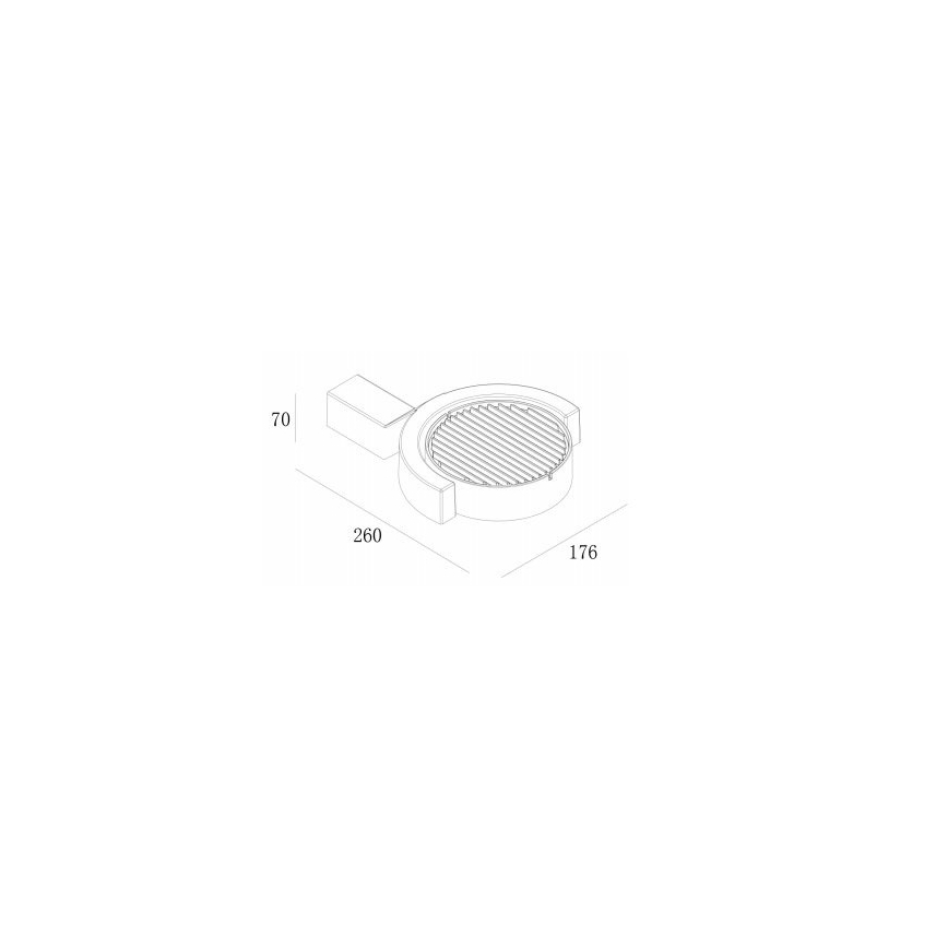 Gardino LX1241A - LED Spoljna zidna lampa MARGHERITA LED/15W/230V IP54