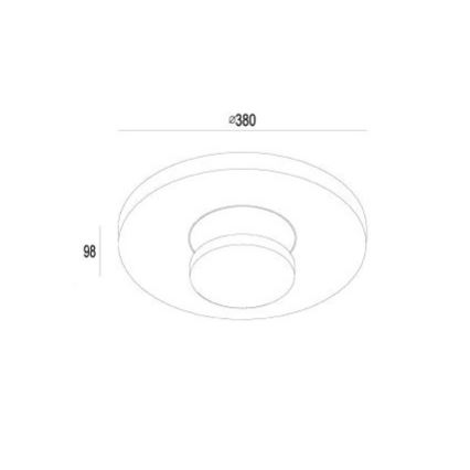 Gardino LX1421 - LED Spoljašnja plafonjera TULIPANI LED/18W/230V IP54