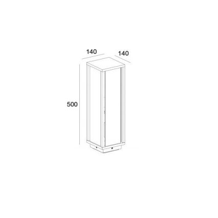 Gardino LX1463-500 - Spoljašnja lampa MELISSA 1xE27/15W/230V IP54