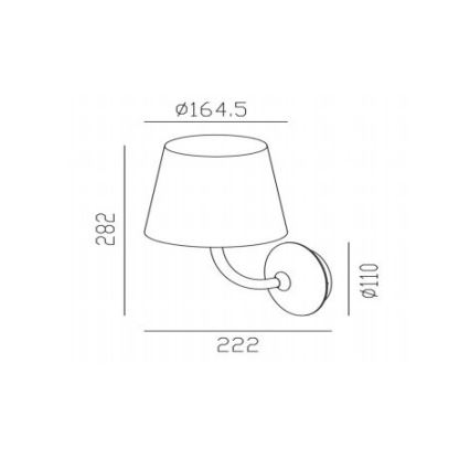 Gardino LX1791 - LED spoljna zidna lampa VIOLA LED/7W/230V IP65