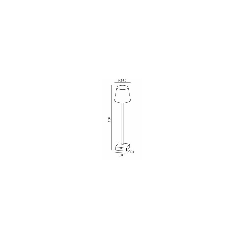 Gardino LX1793-650 - LED Spoljašnja podna lampa VIOLA LED/7W/230V IP65