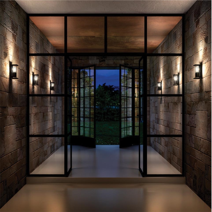 Gardino LX6051 - LED Solarna zidna lampa sa senzorom DANTELION LED/2,2W/3,7V IP54
