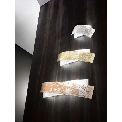 Gea Luce CAMILLA A M arg - Zidna lampa CAMILLA 4xE14/28W/230V 54 cm srebrno