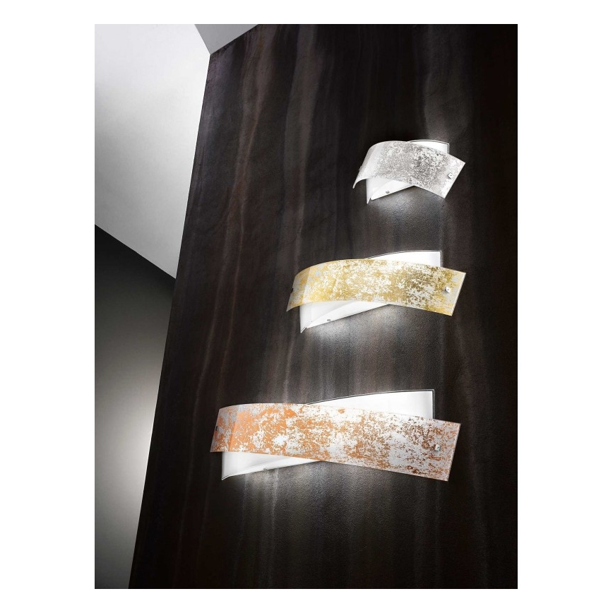 Gea Luce CAMILLA A M arg - Zidna lampa CAMILLA 4xE14/28W/230V 54 cm srebrno