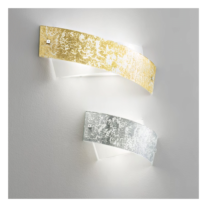 Gea Luce CAMILLA A M arg - Zidna lampa CAMILLA 4xE14/28W/230V 54 cm srebrno