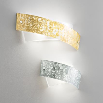 Gea Luce CAMILLA A P arg - Zidna lampa CAMILLA 2xE14/28W/230V 34 cm srebrno
