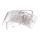 Gea Luce CAMILLA A P arg - Zidna lampa CAMILLA 2xE14/28W/230V 34 cm srebrno