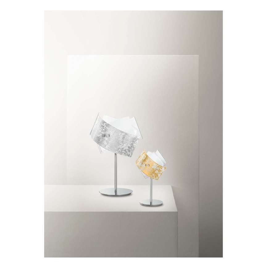Gea Luce CAMILLA L P arg - Stona lampa CAMILLA 1xE14/42W/230V srebrno