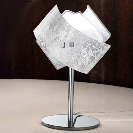 Gea Luce CAMILLA L P arg - Stona lampa CAMILLA 1xE14/42W/230V srebrno
