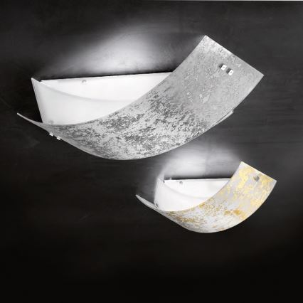 Gea Luce CAMILLA P M arg - Plafonjera CAMILLA 2xE27/70W/230V 63,5 cm srebrno