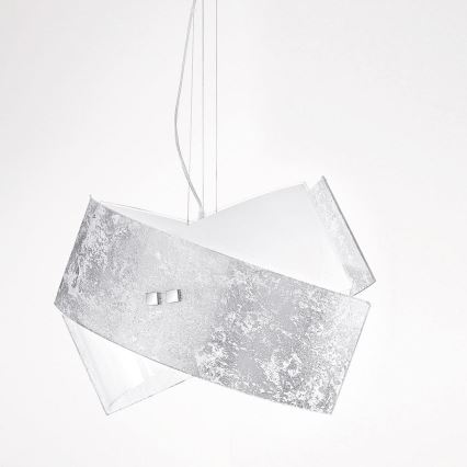 Gea Luce CAMILLA S G arg - Luster na sajli CAMILLA 2xE27/70W/230V srebrno
