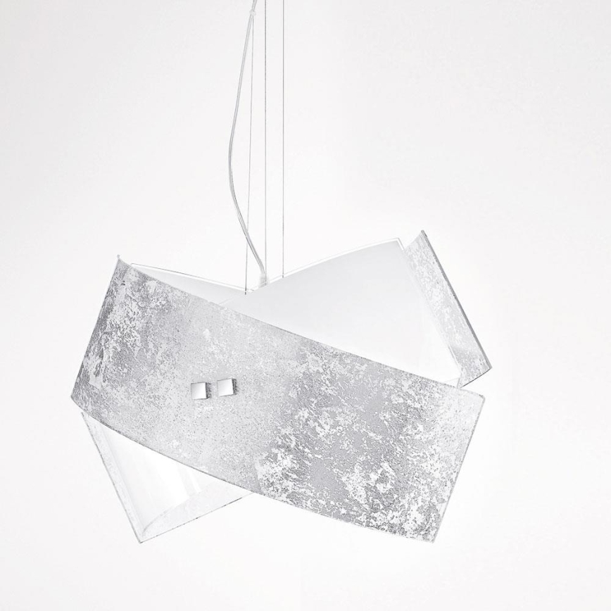 Gea Luce CAMILLA S G arg - Luster na sajli CAMILLA 2xE27/70W/230V srebrno