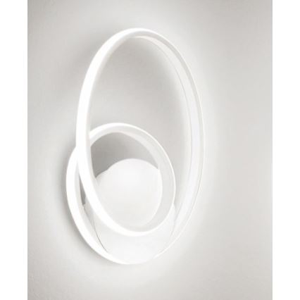 Gea Luce DIVA A BIANCO SATINATO - LED Prigušiva zidna lampa DIVA LED/20W/230V bela