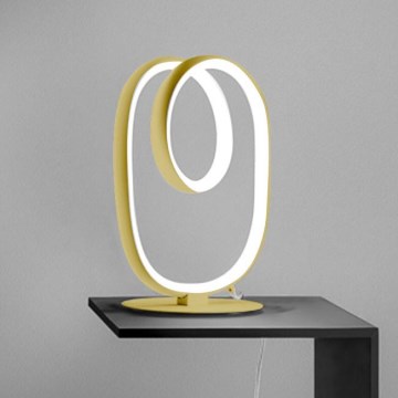 Gea Luce DIVA L ORO SPAZZOLATO - LED Prigušiva stona lampa DIVA LED/17W/230V zlatna