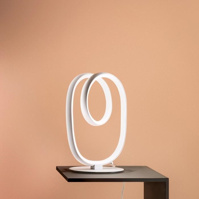 Gea Luce DIVA L TITANIO - LED Prigušiva stona lampa DIVA LED/17W/230V sivo