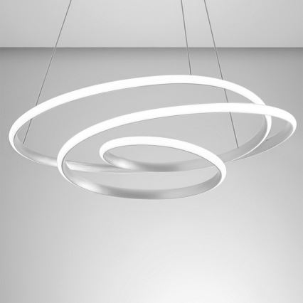 Gea Luce DIVA S G BIANCO - LED Prigušivi luster na sajli DIVA LED/44W/230V bela