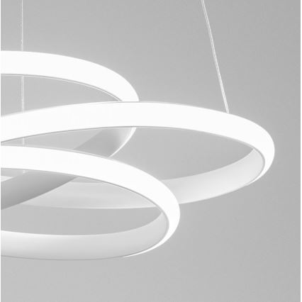 Gea Luce DIVA S G BIANCO - LED Prigušivi luster na sajli DIVA LED/44W/230V bela