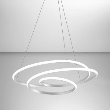 Gea Luce DIVA S G TITANIO - LED Prigušivi luster na sajli DIVA LED/44W/230V sivo