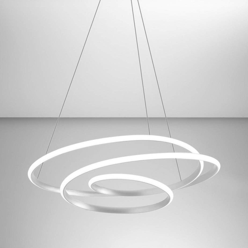 Gea Luce DIVA S G TITANIO - LED Prigušivi luster na sajli DIVA LED/44W/230V sivo