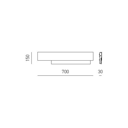 Gea Luce DOHA A G N - LED Zidna lampa DOHA LED/25W/230V 70 cm crno