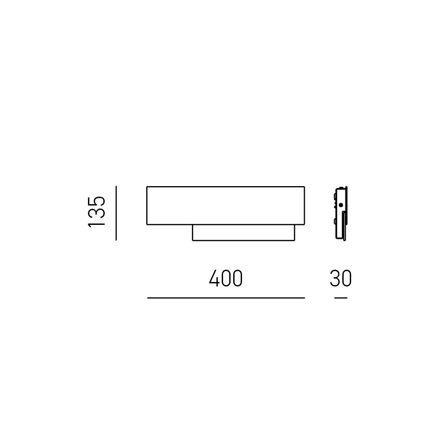 Gea Luce DOHA A P A - LED Zidna lampa DOHA LED/15W/230V 40 cm sjajni krom