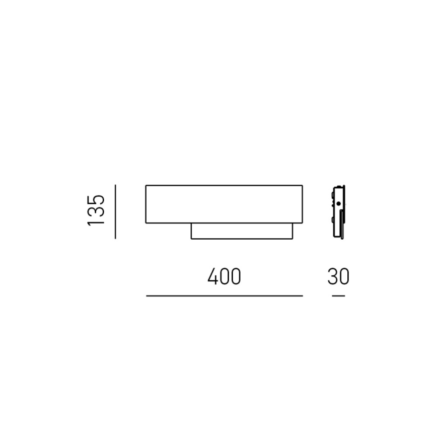 Gea Luce DOHA A P B - LED Zidna lampa DOHA LED/15W/230V 40 cm bela