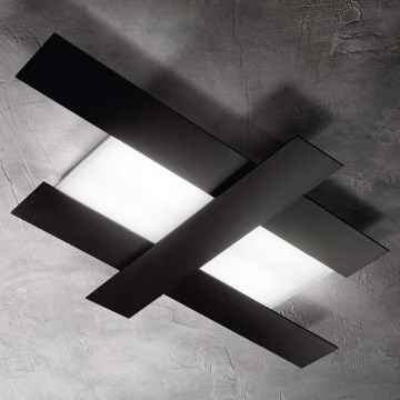 Gea Luce DOHA P M N - LED Plafonjera DOHA LED/40W/230V 84 cm crno