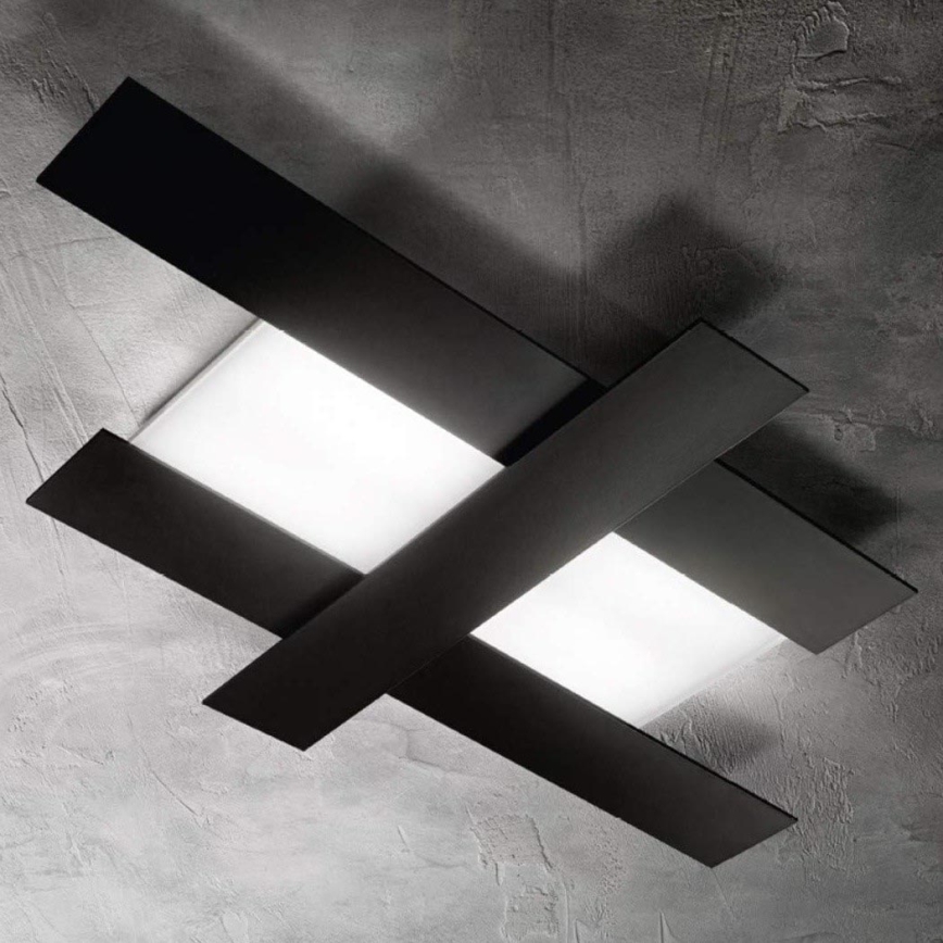 Gea Luce DOHA P M N - LED Plafonjera DOHA LED/40W/230V 84 cm crno