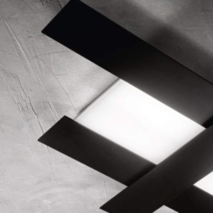 Gea Luce DOHA P M N - LED Plafonjera DOHA LED/40W/230V 84 cm crno