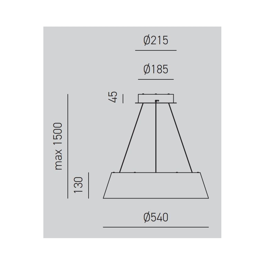 Gea Luce JULIETTE S B - LED Prigušivi luster na sajli JULIETTE LED/50W/230V bela