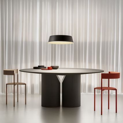 Gea Luce JULIETTE S N - LED Prigušivi luster na sajli JULIETTE LED/50W/230V crno/zlatna