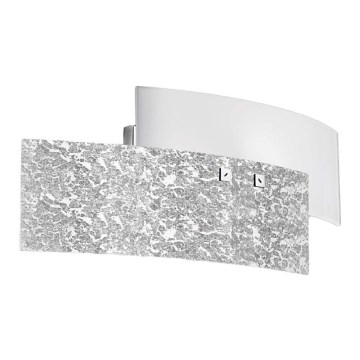 Gea Luce LARA A P arg - Zidna lampa LARA 2xE14/42W/230V srebrno