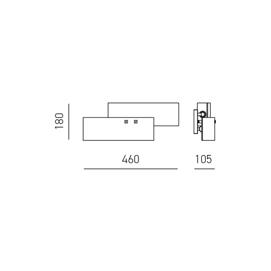 Gea Luce LARA A P arg - Zidna lampa LARA 2xE14/42W/230V srebrno